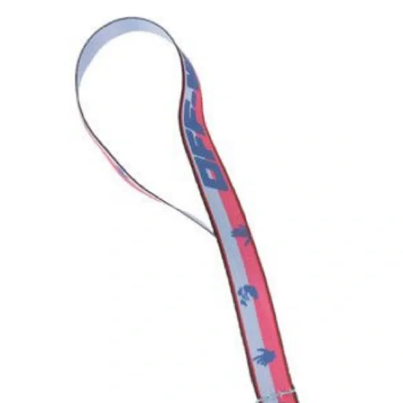 Off-White AirPods Case with diagonal Black Accents and lanyard - Picture 2 of 3